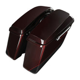 HR3 Midnight Crimson / Vivid Black 2022UL Hard Saddlebags (Regular) For Harley Touring 2014-2023